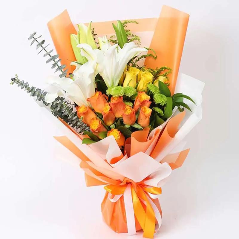 Floral Blessings Bouquet Orange
