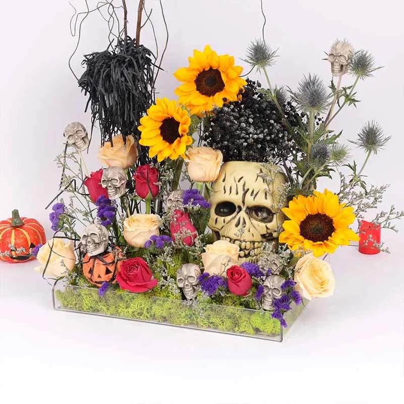 Floral Party with Skulls