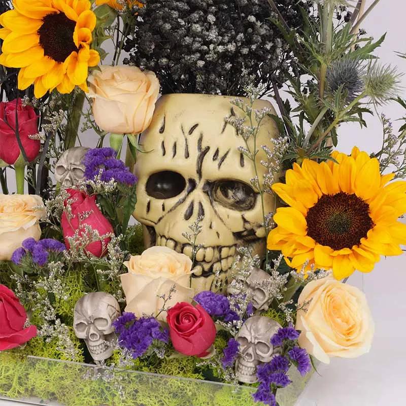Floral Party with Skulls