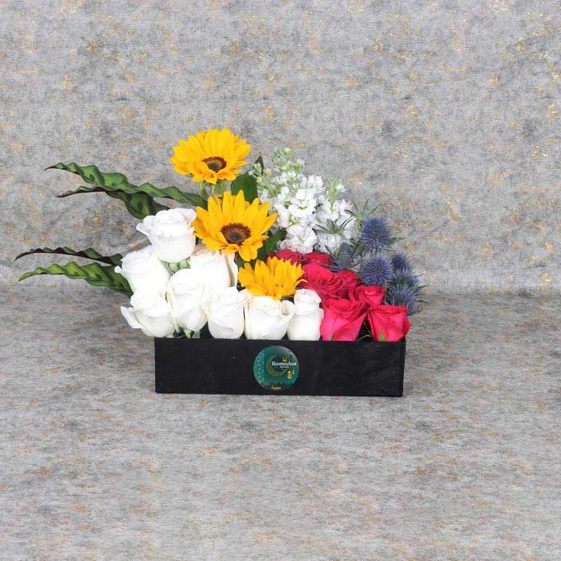 Floral Ramadan Wishes Black