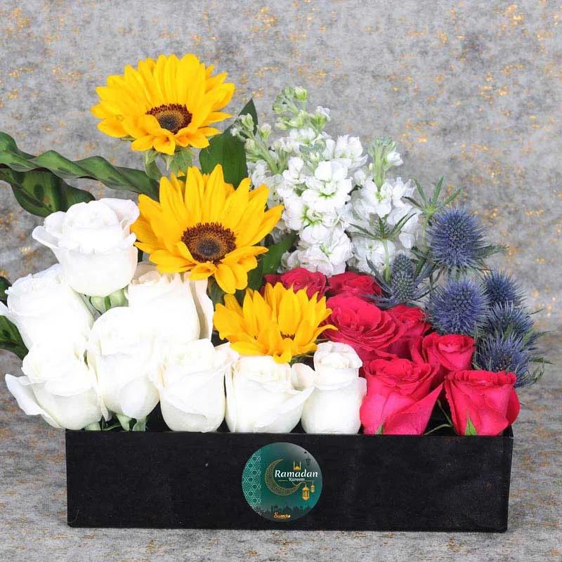 Floral Ramadan Wishes Black