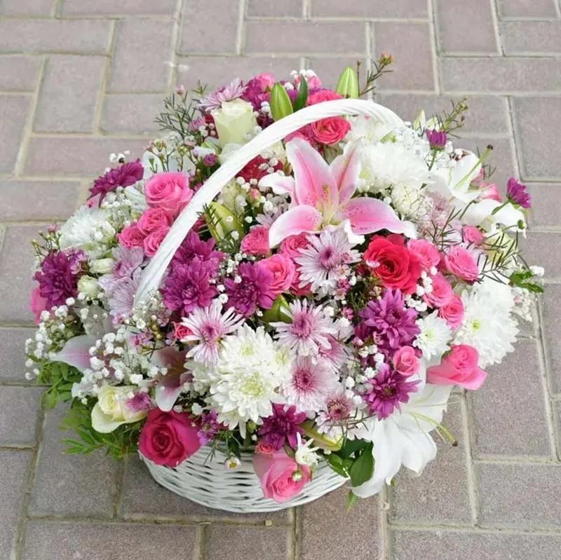 Flower Garden in Basket