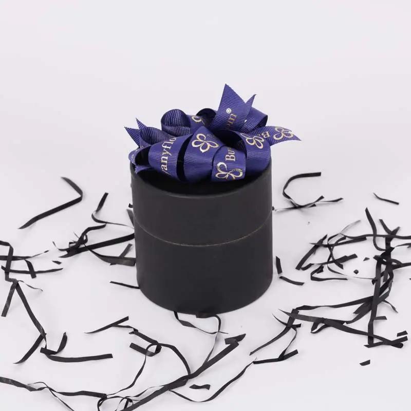 Forever Blue Roses in Black Box