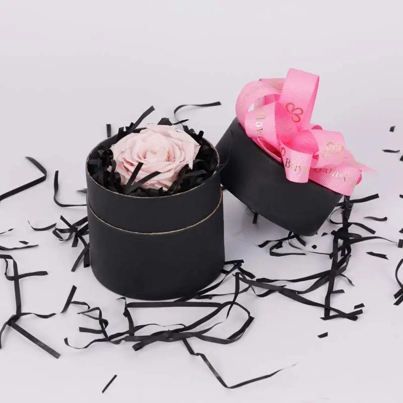 Forever Pink Roses in Black Box