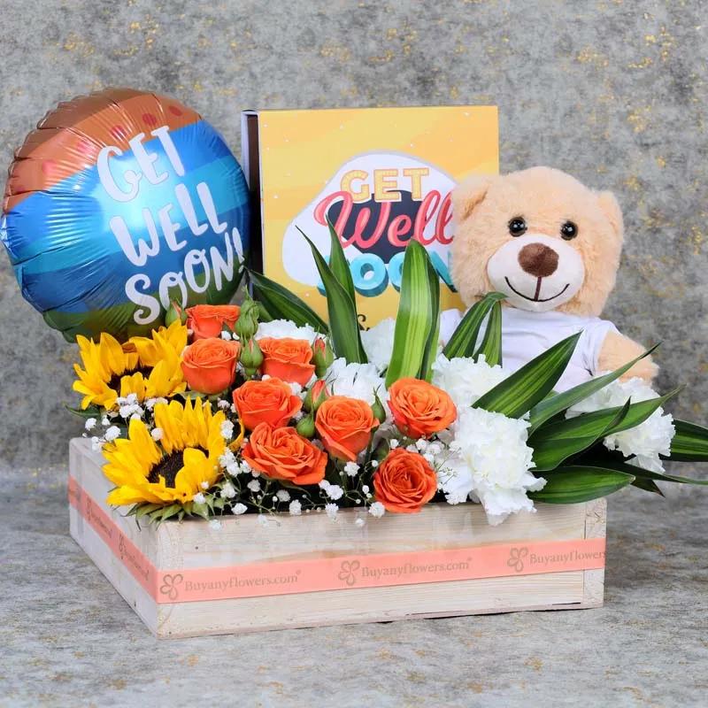 Get Well Soon Flower Hamper