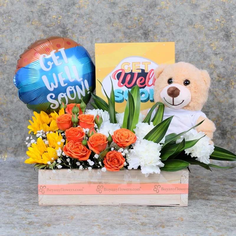 Get Well Soon Flower Hamper
