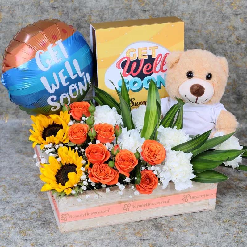 Get Well Soon Flower Hamper