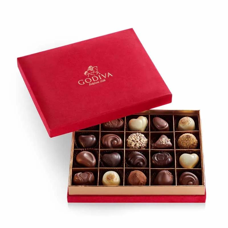 Godiva Velvet Gift Box Red 20 Pcs