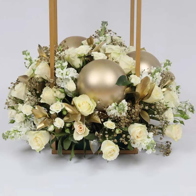 Golden Serenity Flower Stand Large