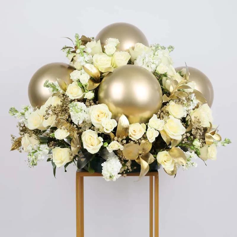 Golden Serenity Flower Stand Large