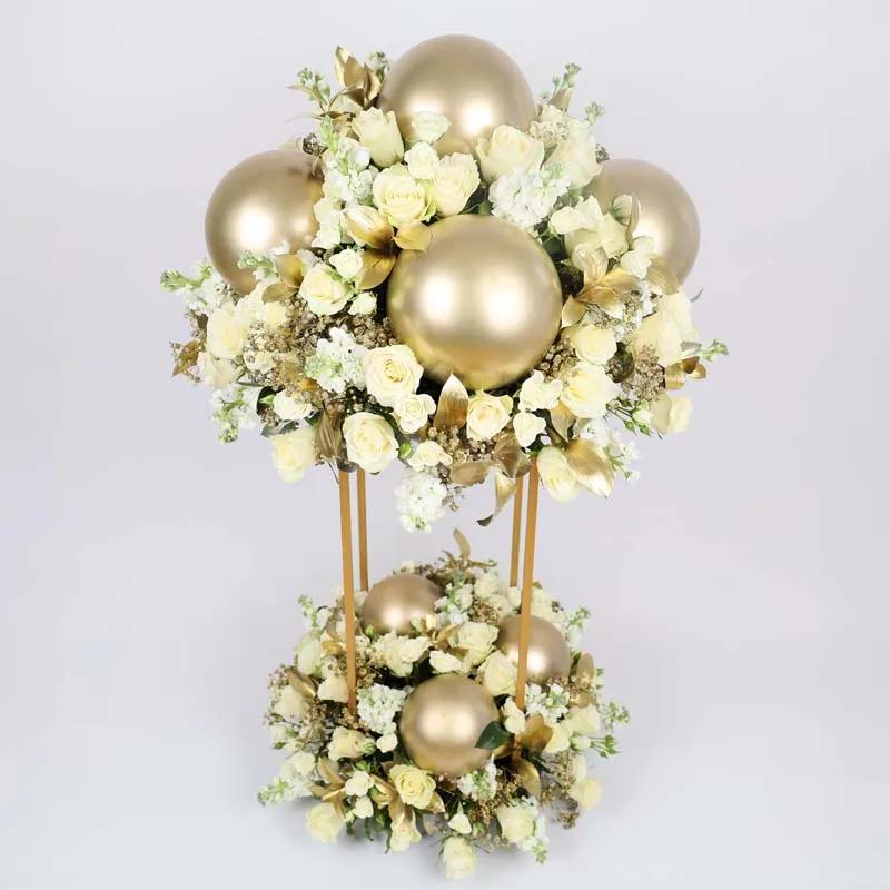 Golden Serenity Flower Stand Large