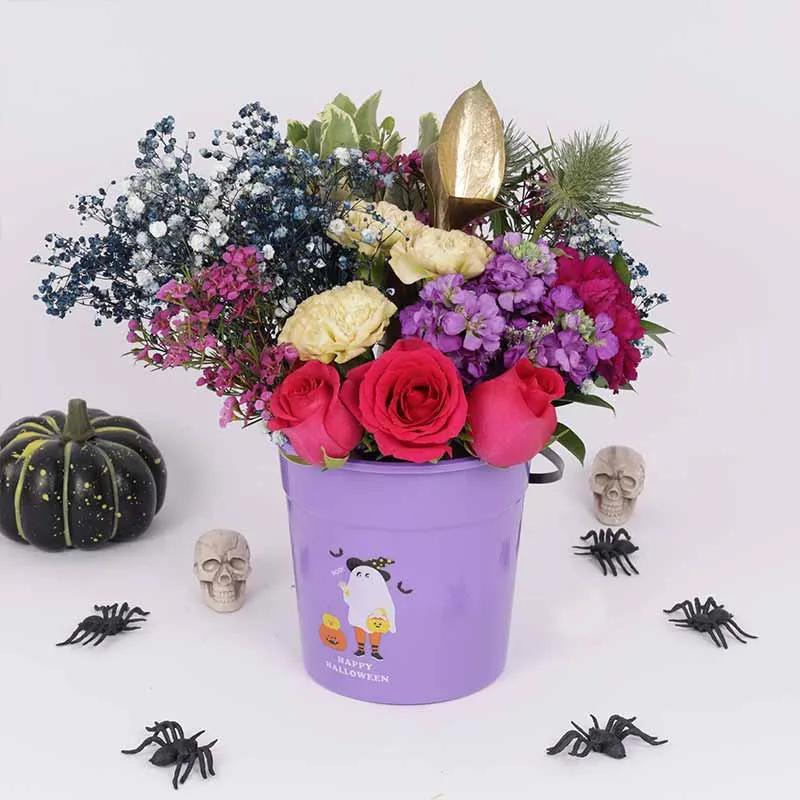 Halloween Floral Bucket