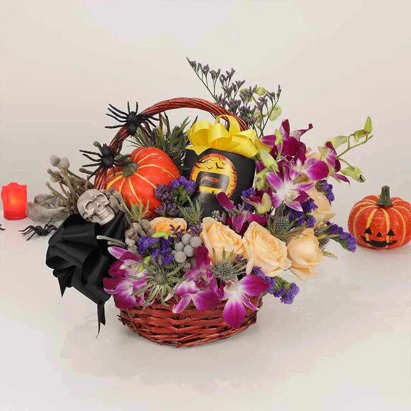 Halloween Floral Hamper Basket