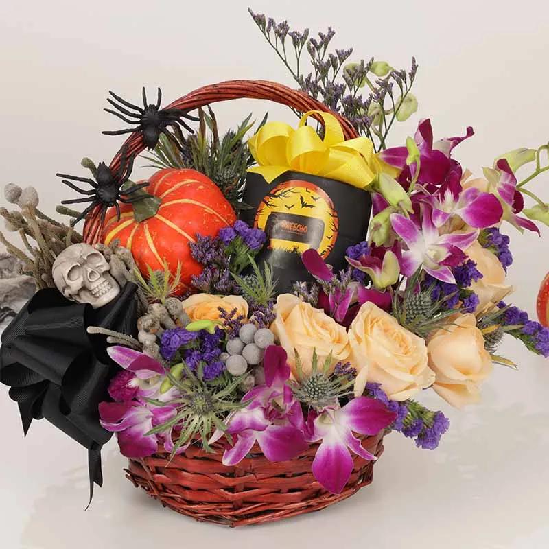 Halloween Floral Hamper Basket