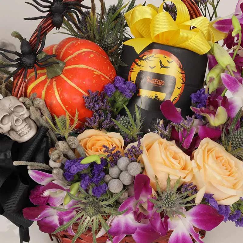 Halloween Floral Hamper Basket