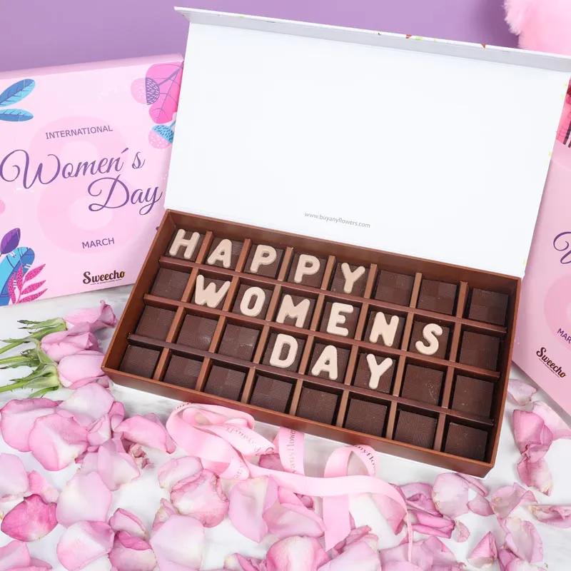 Happy Womens Day Chocolates By Sweecho