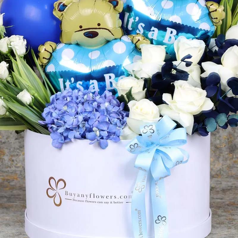Its a Boy Balloon and Flower Box