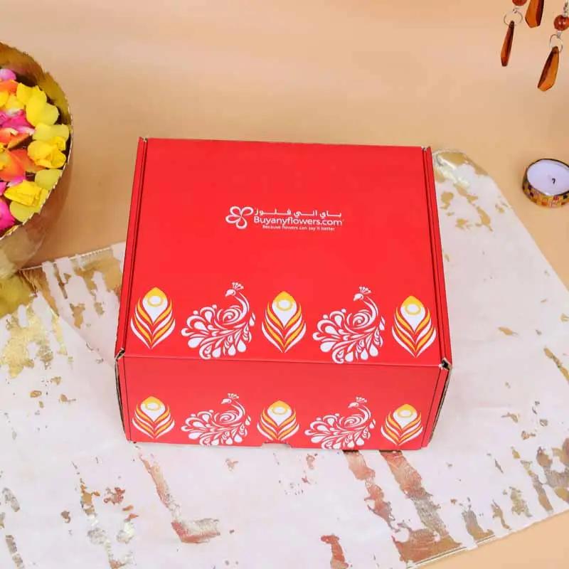 Laxmi Ganesha Blessings Gift Box Red