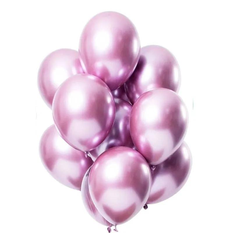 Light Pink Chrome Balloons 10 Pcs