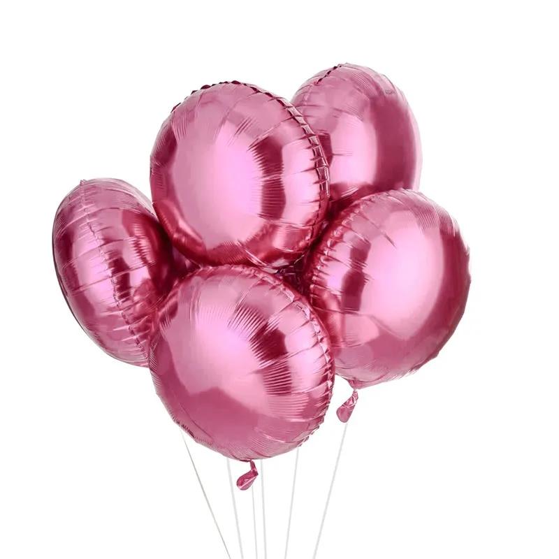 Light Pink Helium Foil Balloons 6 Pcs