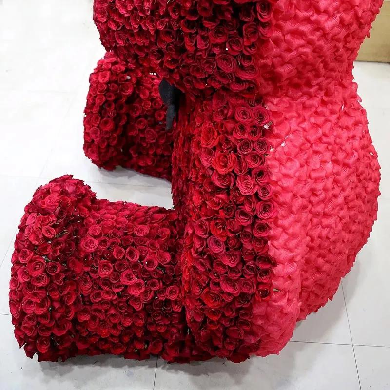 Love 1500 Red Roses Teddy Bear