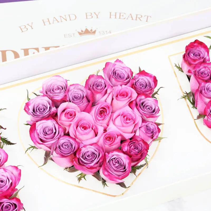 Mauve 33 Roses I Love You Box 
