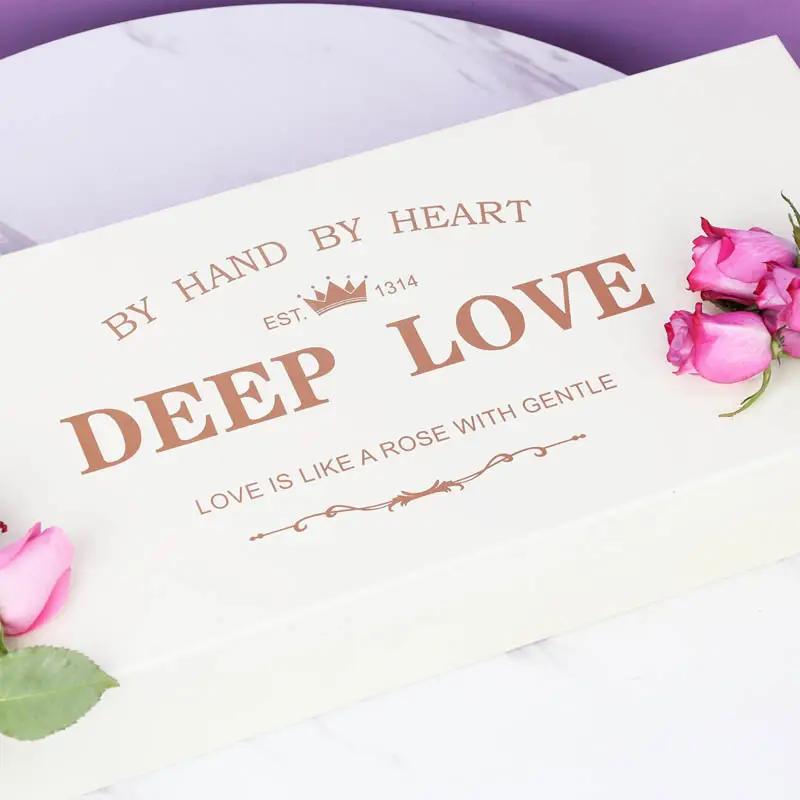 Mauve 33 Roses I Love You Box 