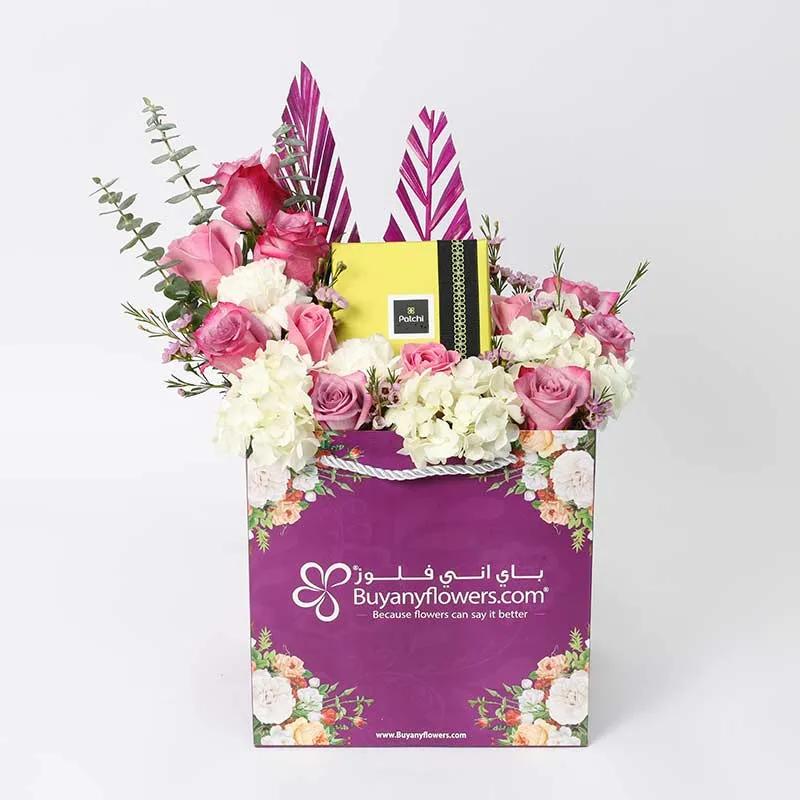 Mauve Patchi Floral Arrangement
