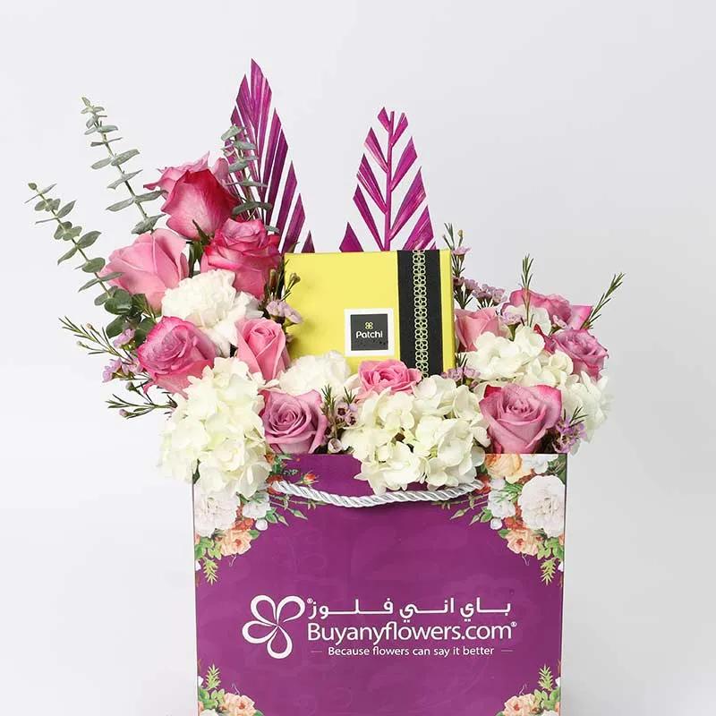 Mauve Patchi Floral Arrangement