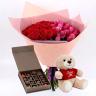 My Queen 51 Roses Bouquet Trio