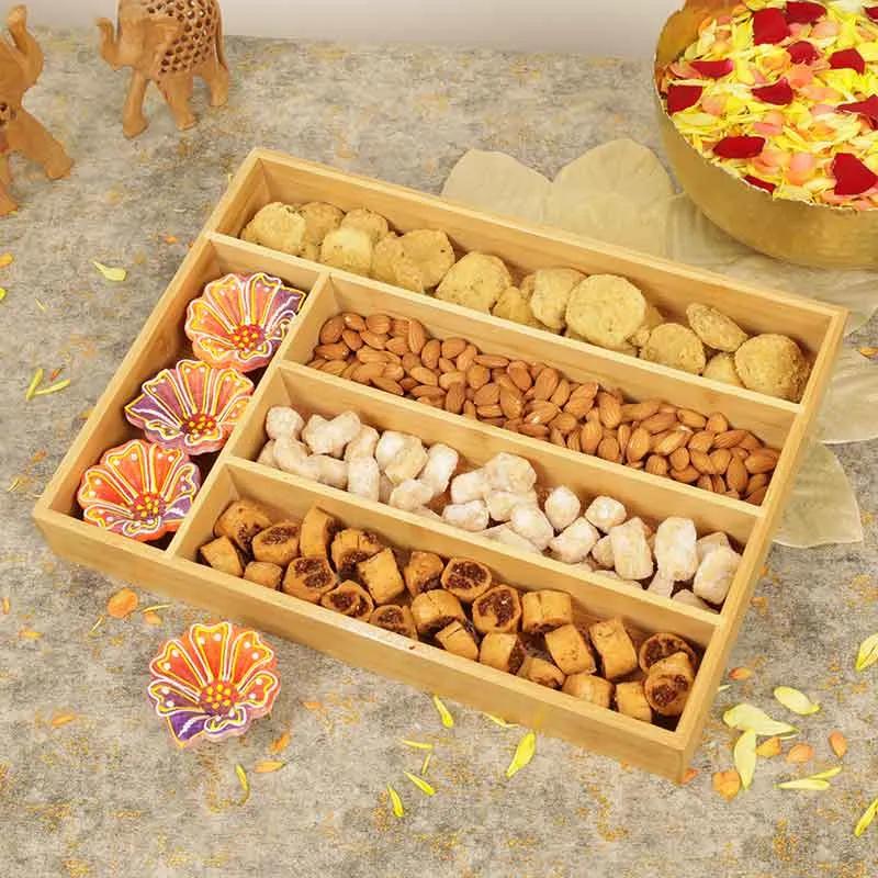 Nuts and Savoury Bamboo Tray