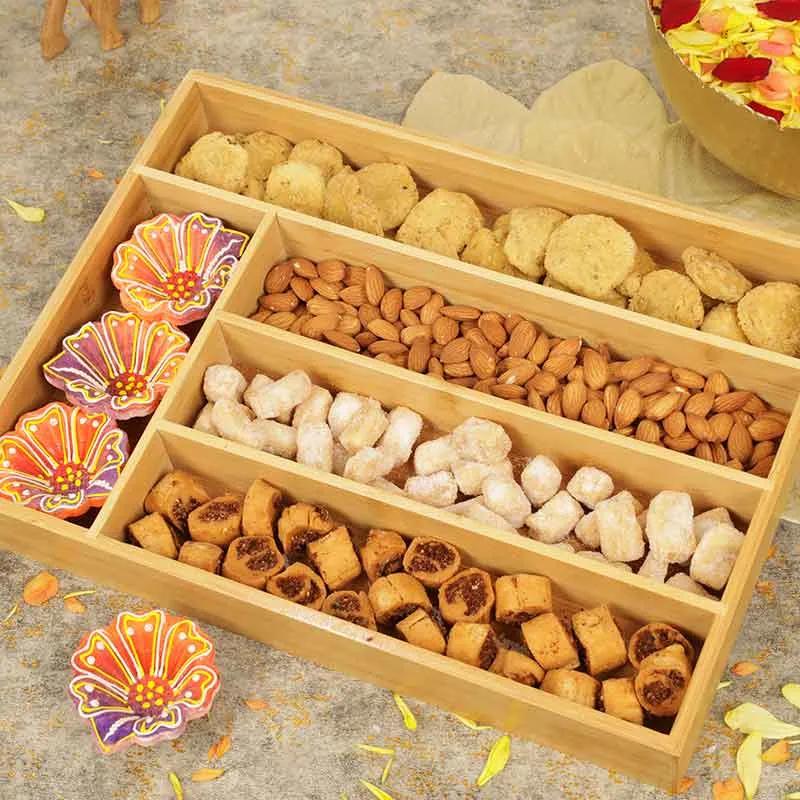Nuts and Savoury Bamboo Tray