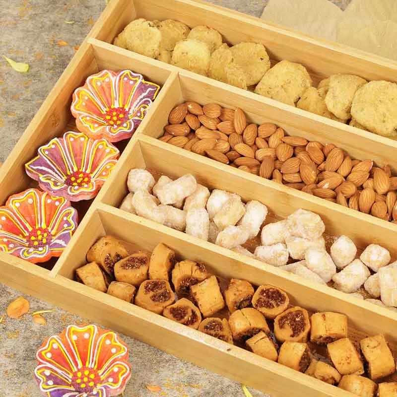 Nuts and Savoury Bamboo Tray