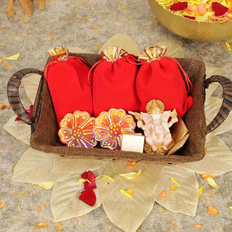 Nutty Ganesha Blessing Gift Basket