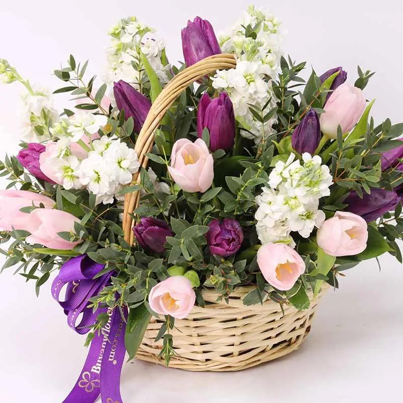 Painted Skies Floral Basket
