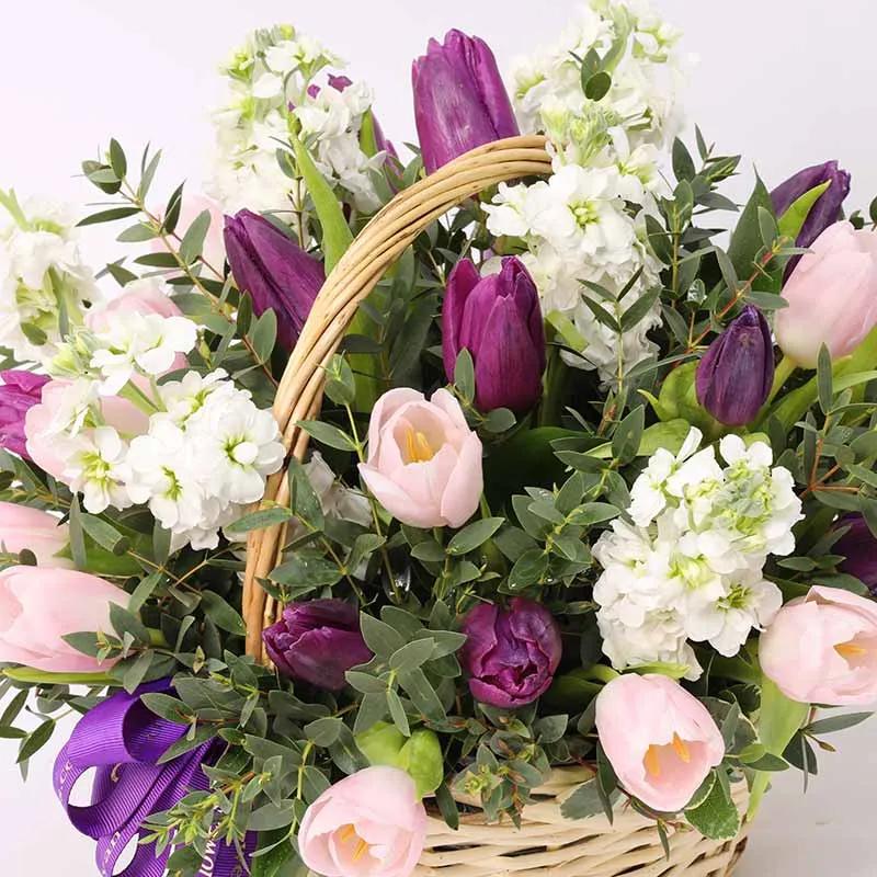 Painted Skies Floral Basket