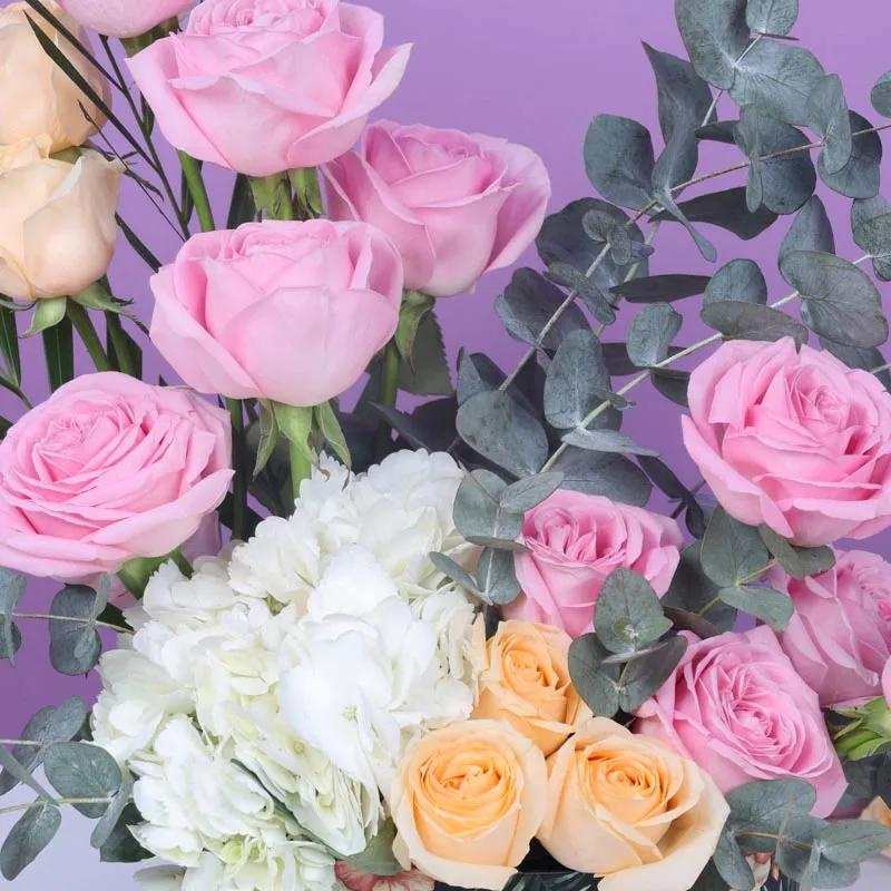 Pastel Flowers in Floral Printed Box