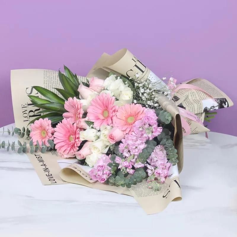 Pastel Gesture Flower Bouquet