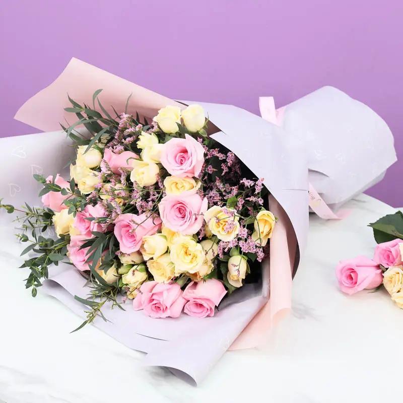 Pastel Paradise Roses Bouquet