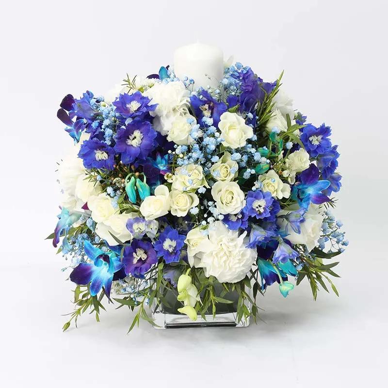 Peace Table Arrangement Blue