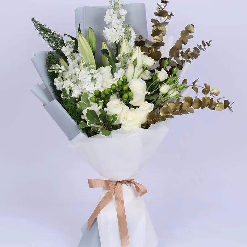 Peace White Flower Bouquet