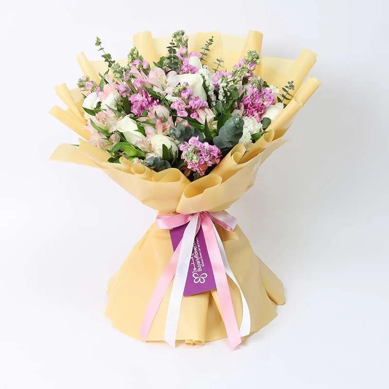 Pink and White Flower Bouquet