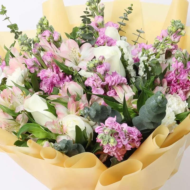 Pink and White Flower Bouquet