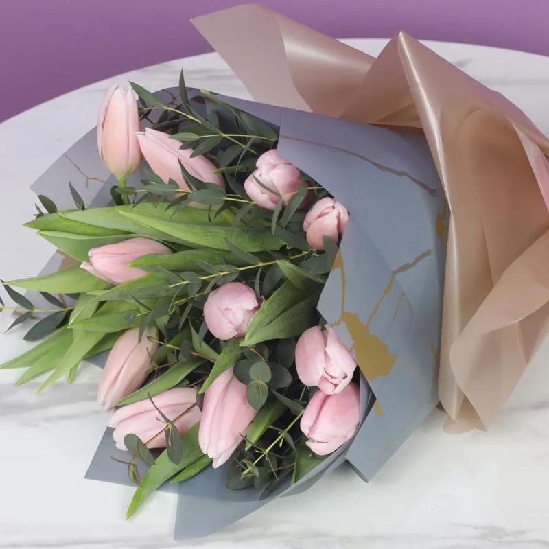 Pink Beauty 11 Tulips Bouquet