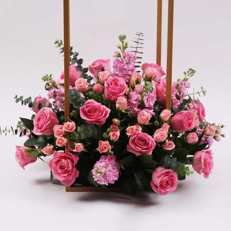 Pink Bliss Flower Stand Large
