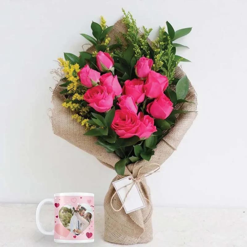 Pink Vibrancy N Personalised Mug