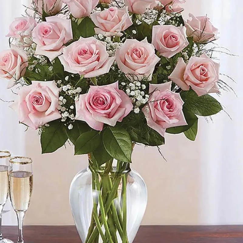 Pretty Pink Roses Arrangement