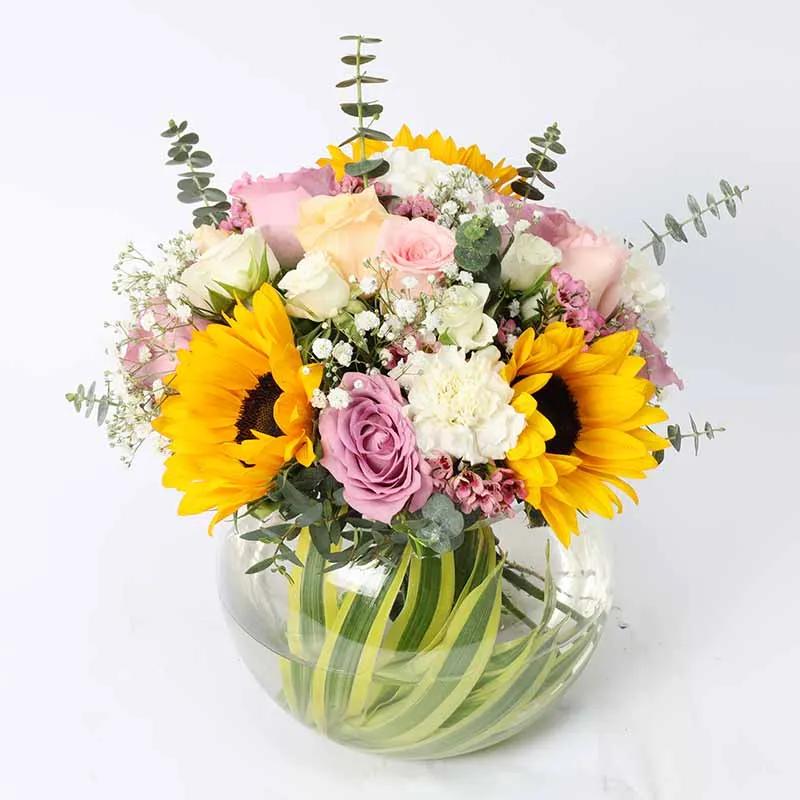Pride Fish Bowl Arrangement