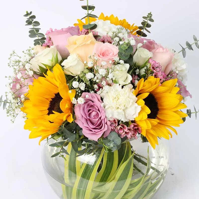 Pride Fish Bowl Arrangement