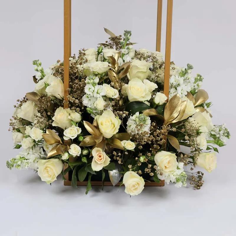 Pure and Gold Flower Stand XXL